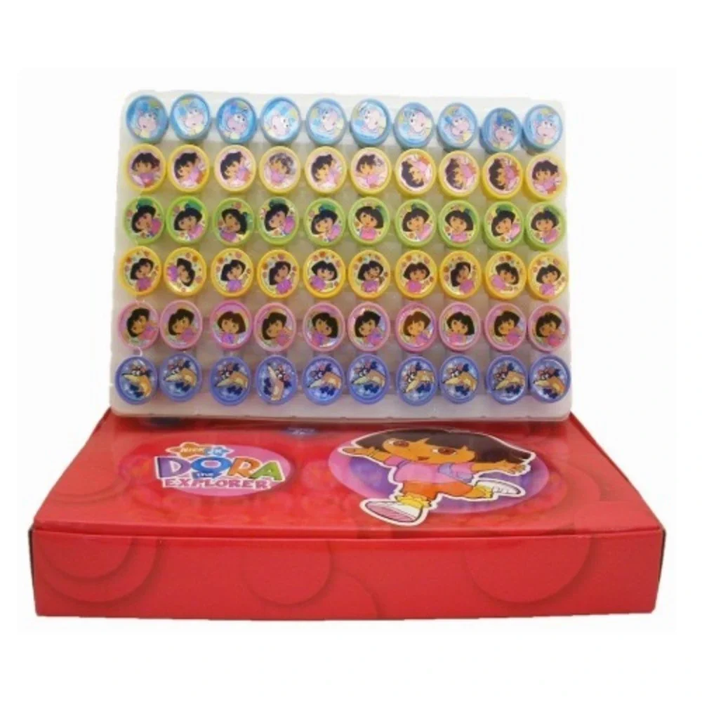 Dora the Explorer Nick Jr. Self Inking Stamps Kids Goodies Party Favors 60 Count